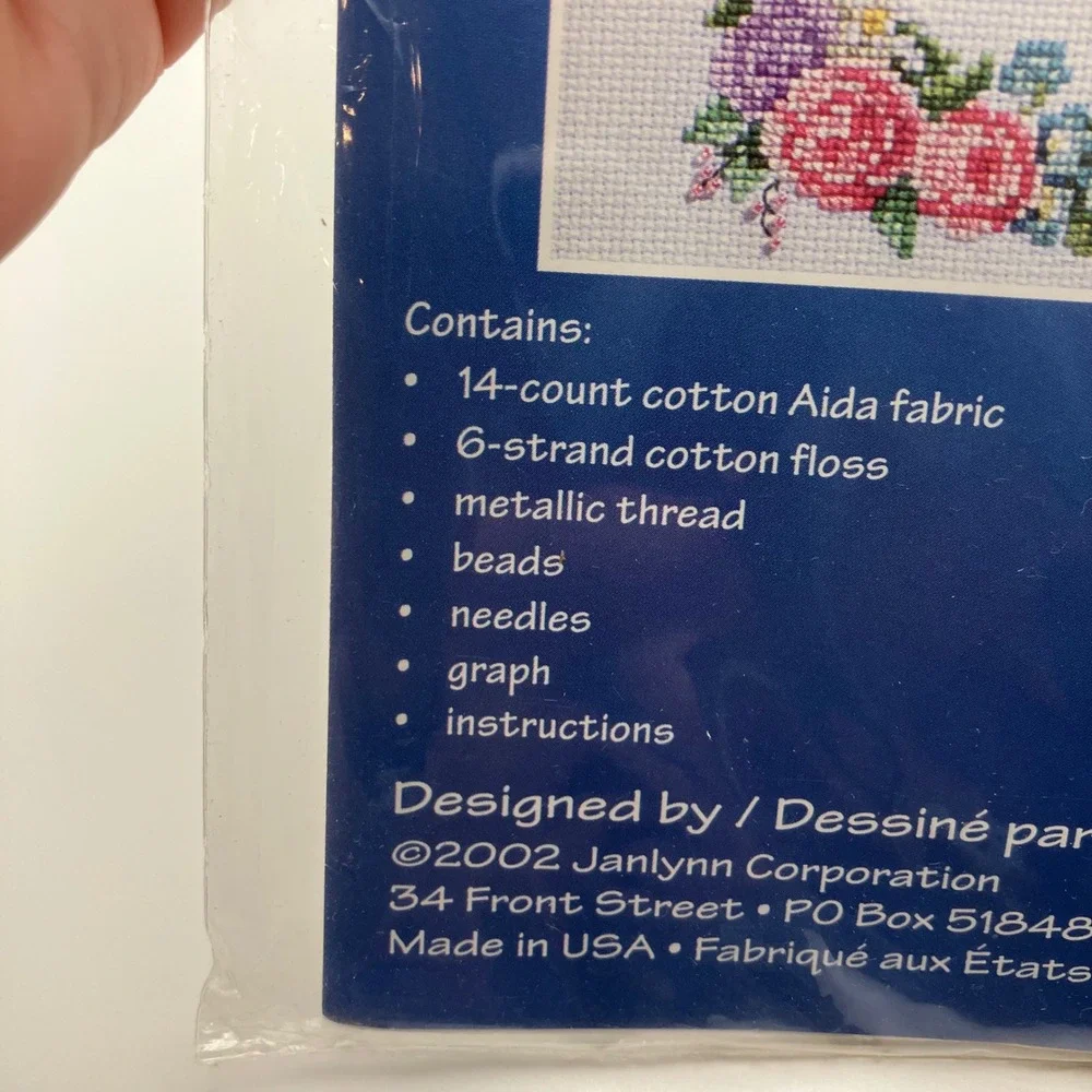 Janlynn Counted Cross Stitch Kit Two Hearts One Love Wedding Anniversary‎ 80-410